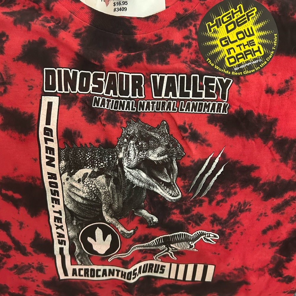 Dinosaur Valley Kids Glow-in-the-Dark Red T-Shirt